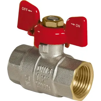 Vodovodní kohout Kulový kohout FF 3/4" s UCPÁVKOU, Motýlek, PN30 46130134