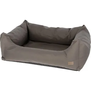 Pelíšek pro psa Kerbl Oxford Place 100 x 80 cm šedý/hnědý