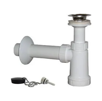 Sifon PLAST BRNO Sifon "E" umyvadlový, miska, zátka, DN 40 - (EU0N342) 44EU0N342