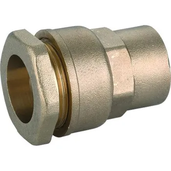 Vodovodní potrubí Přechod svěrný MOSAZNÝ 25 mm x 3/4" vnitřní závit - Tvarovka na PE trubky, PN16 48072534