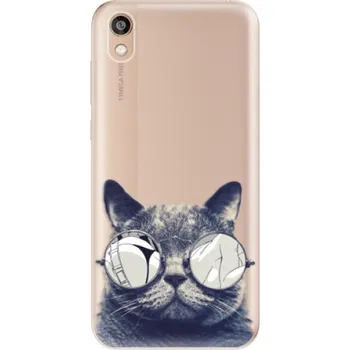 Pouzdro na mobilní telefon Silikonové pouzdro iSaprio - Honor 8S - Crazy Cat 01 (Odolný silikonový kryt, obal, pouzdro iSaprio - Honor 8S - Crazy Cat 01 - skvělá ochrana a pružnost, stylový UV potisk, lehkost, tiskne se v České republice)