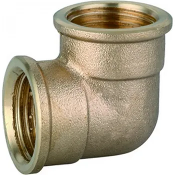 Vodovodní potrubí V&amp;G Mosazné koleno 90° FF 1/2" PN20 (6500) 650012