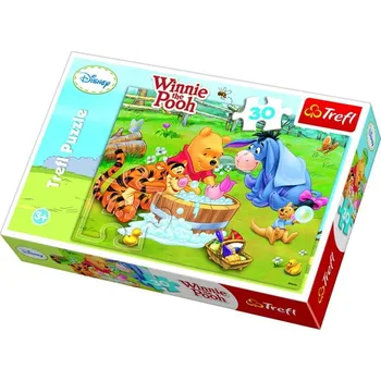Puzzle Trefl Medvídek Pú Koupel prasátka 30 dílků