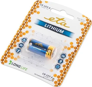 Článková baterie ETA Premium CR123 1 ks