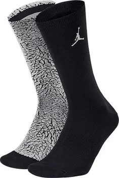 Dámské ponožky Jordan Elephant Crew Socks 2-pack Wolf Grey/Black 38-42