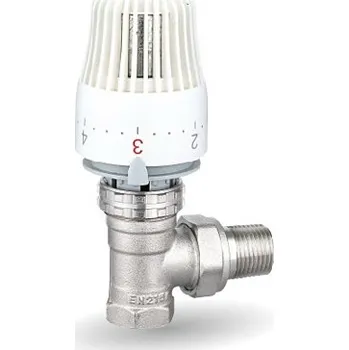 Hlavice pro radiátor V&G Valogin V&G 403C Termostatický ventil radiátorový rohový 1/2" PN10, Tmax 110°C s termostatickou hlavicí - SET 66403CSET