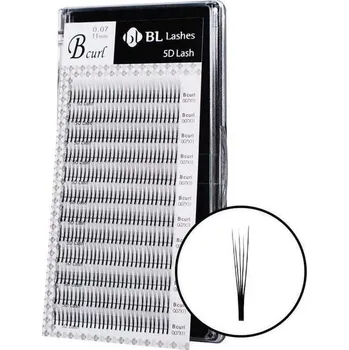 Umělé řasy BL LASHES 5D řasy - C 0.07 (VÝPRODEJ) Délka řas: 14 mm