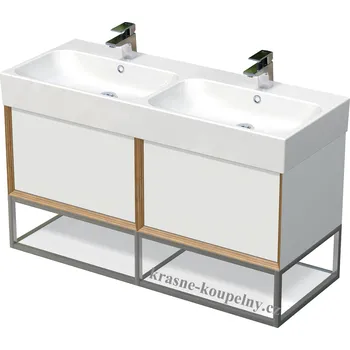 Koupelnový nábytek INTEDOOR Oxo Multi skříňka s umyvadlem, 2 zásuvky, OXO MULTI OALU 120D 2Z Povrch: 0075 AP DARK GREY MAT + doprava zdarma + při platbě převodem sleva