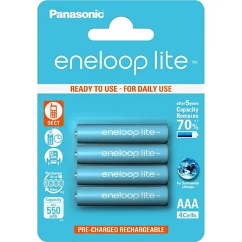 Panasonic Eneloop Lite HR03 AAA 4 ks