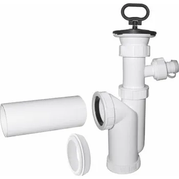 Sifon PLAST BRNO Sifon dřezový, pračkový vývod, miska, zátka, DN 50 - (ED10450) 44ED10450