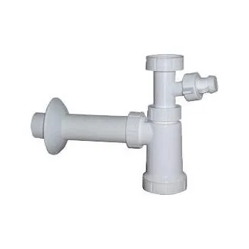 Sifon PLAST BRNO Sifon umyvadlový "E" s převlečnou matkou 5/4" x 40, pračkový vývod - (EM15340) 44EM15340