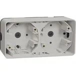 Schneider Electric MUR39914 Povrchová instalační krabice IP55 2 násobná horizontální, bílá