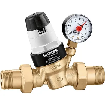 regulátor tlaku vody CALEFFI 5350H Regulátor tlaku vody 3/4" s manometrem, PN25, Tmax 80°C 5350H34M