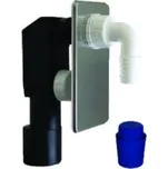 PLAST BRNO Sifon pračkový podomítkový - NEREZ deska, koleno bílé - (EPPN450) 44EPPN450