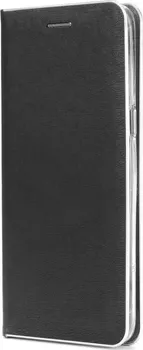 Pouzdro na mobilní telefon Forcell Luna Book Silver pro Huawei Y7 2019 černé