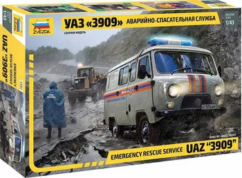 Plastikový model Zvezda UAZ 3909 Emergency Service 1:43
