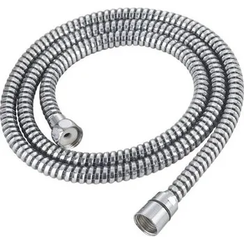 Sprchový panel BELAGGIO Plastová sprchová hadice 150cm 1/2&quot; x 1/2&quot;, CHROM/ČERNÁ 82301