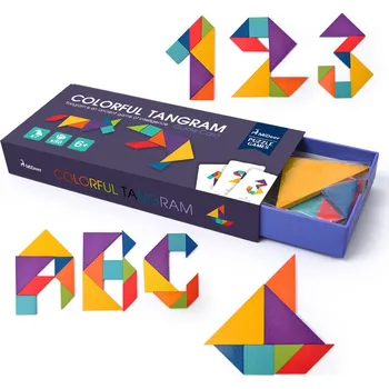 Hlavolam MiDeer Barevný Tangram