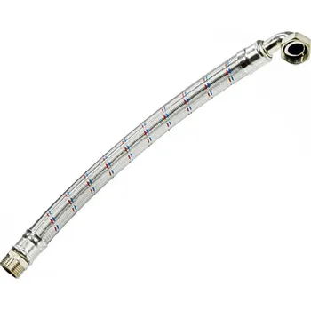 BUGNATESE Tlaková propojovací flexi hadice MF 1" x 1" 70cm s KOLENEM, PN10, 100°C 877011