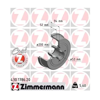 Brzdový buben Zimmermann Coat Z 430.1786.20