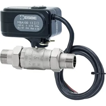 Ventil ESBE MBA 122 Kulový ventil 2-cestný s pohonem a adaptéry DN20 - 3/4" Kvs 45 m3/h 43100800