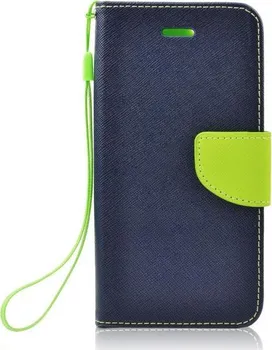 Pouzdro na mobilní telefon Forcell Fancy Book pro Apple iPhone 6/6S modré/limetkové
