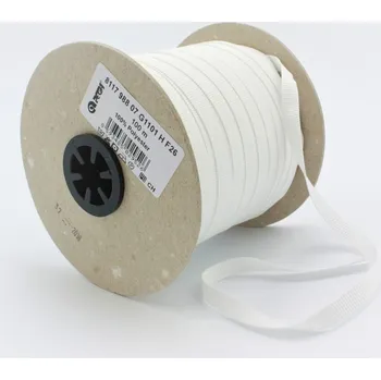 Krajka Poutko rypsové 7mm - bílé (Poutko rypsové 7mm - bílé - 12057)