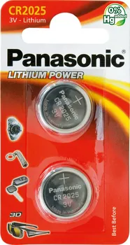 Článková baterie Panasonic CR2025 2 ks