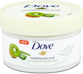 Tělový peeling Dove Exfoliating Body Scrub Kiwi Seeds & Cool Aloe Scent 225 ml