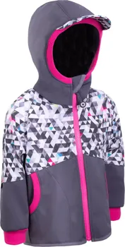 Dívčí bunda UNUO Street Metricon Girl Softshell Jacket s fleecem Dark Grey