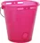 Kerbl Napájecí transparentní kbelík, růžový