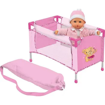 Doplněk pro panenku Alltoys Bambolína Cestovní postýlka