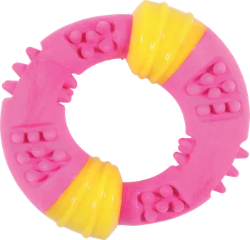 Hračka pro psa Zolux Sunset kroužek 15 cm růžový