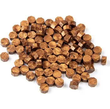 Pečeť Pečetní vosk hnědá bronz metalická - granulovaný 30g - Typ 15