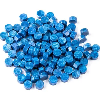 Sběratelství Pečetní vosk modrý metalický - granulovaný 30g - Typ 21