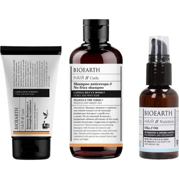 Vlasová regenerace BIOEARTH Péče pro kudrnaté a vlnité vlasy 250ml 150ml 50ml