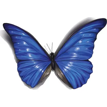 Odstranitelné tetování Modrý motýl s 3D efektem - nalepovací tetování