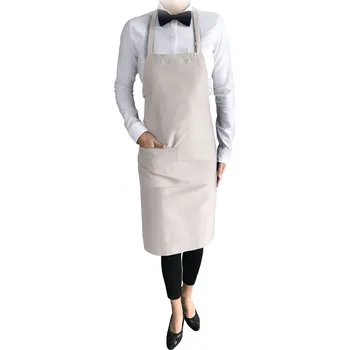 Kuchyňská zástěra Vondrak & Company | Kuchařská zástěra s laclem - béžová