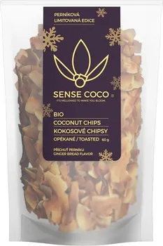 Chips Sense Coco Kokosové chipsy Bio 60 g perníkové