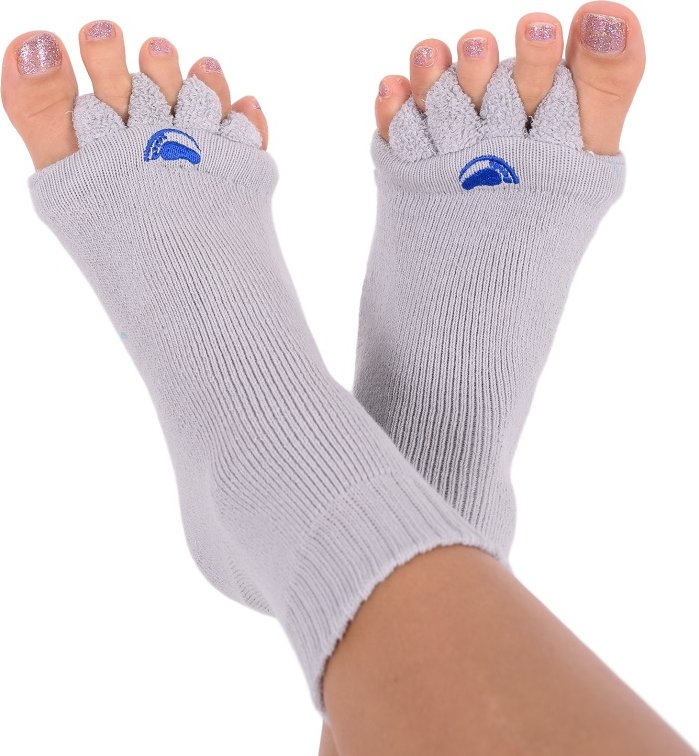 HAPPY FEET Adjustační ponožky GREY vel.XL (vel.47+)