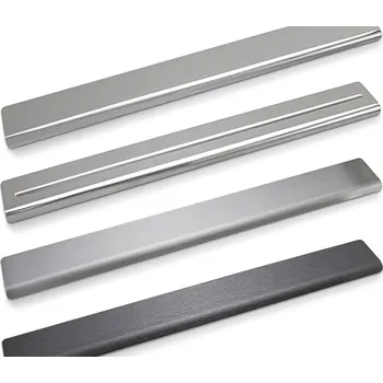 Lišta karosérie CRONI Prahové nerezové lišty Volkswagen Jetta VI (2010 - 2017) - 4. Matný odstín a hladký povrch s prolisem