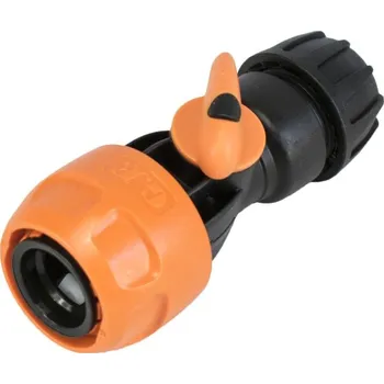 Hadicová spojka Rychlospojka plastová, pr. hadice 1/2", uzávěr, GF