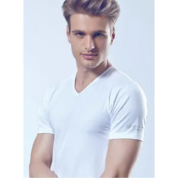 Boxerky Pánské spodní prádlo - tričko s krátkým rukávem, výstřih do "V" TV550, modrá, Sergio Tacchini Velikost: blu M (5) vel. 50