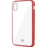 TPU pouzdro CELLY Laser - lemování s matným kovovým efektem pro Apple iPhone XS Max, červené