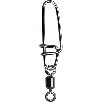 Karabinka Gamakatsu-Spro Hyper S-Snap with H-Swivel - Stainless Nickel Vel.5 (4ks)