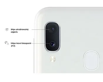 duaální fotoaparát Galaxy A20e