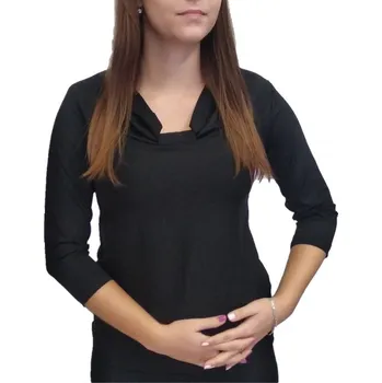 Dámská halenka Halenka Pratto černá s uzlíkem velikost pratto: 38