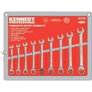 Klíč CROMWELL Sada klíčů očkoplochých ráčnových profesionálních KEN5822230K