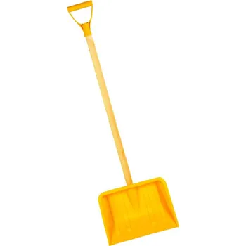 Hrablo na sníh Odhrnovák na sníh, dětský, dřevěná násada, 29 x 22cm, rozložený