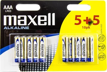 Článková baterie Maxell Alkaline LR03 AAA 10 ks